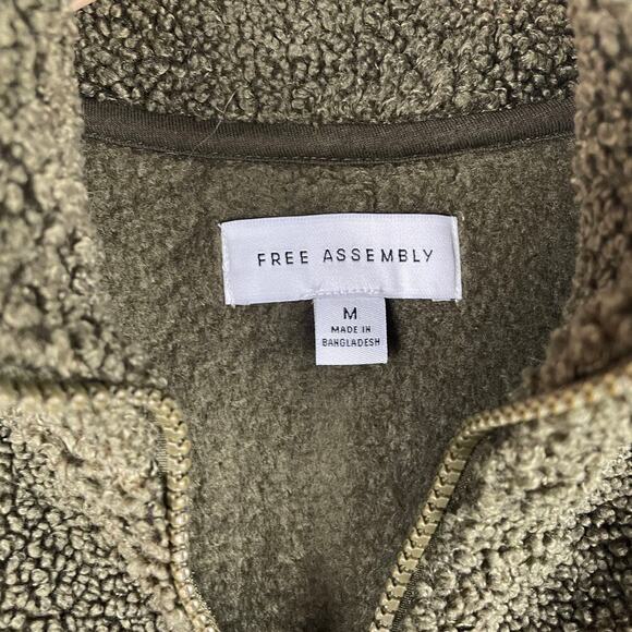 Free Assembly Women's Half Zip Faux Sherpa Sweatshirt - M - Picture 5 of 6